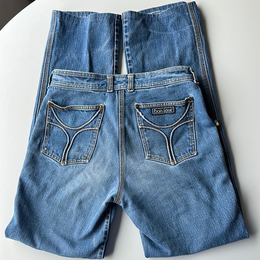 Vintage Bon Jour high rise hippy 70’s Jeans sz 28/32